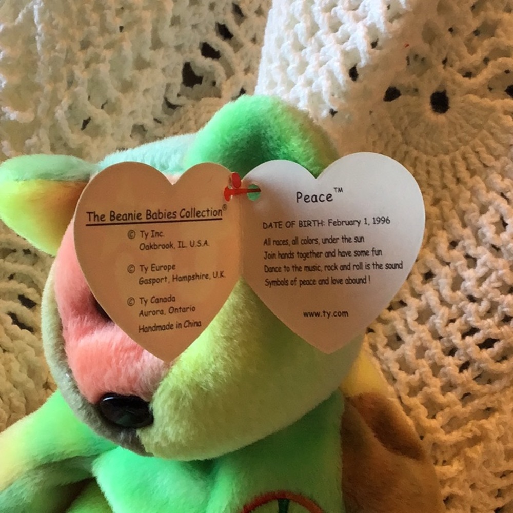 Ty Beanie Baby rare Peace - Picture 3 of 6